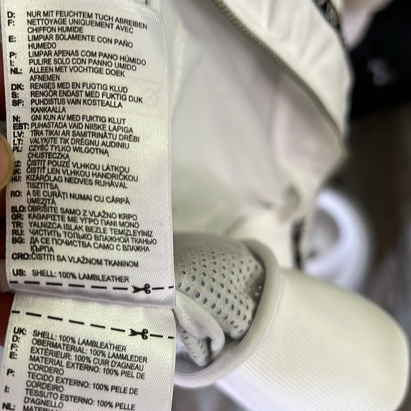 Adidas TopShop ladies lamb leather and cloth sleeves jacket - Picture 8 of 11